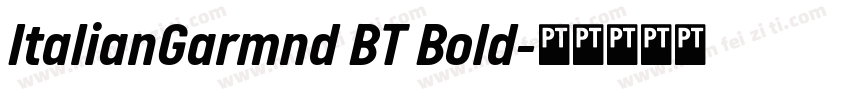 ItalianGarmnd BT Bold字体转换